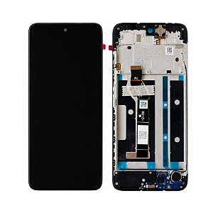 Frontal Tela Display Moto G05 / Moto G15 Com Aro Prime (Com Conector de Carga)