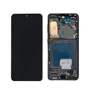 Frontal Tela Display Samsung S21 G991 Oled Com Aro Rewa