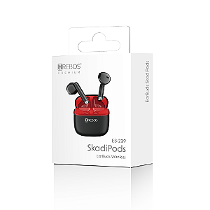 Fone de Ouvido Bluetooth Com Microfone E Estojo EB-239 Hrebos