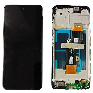 Frontal Tela Display Infinix Hot 40i Com Aro Original (Com Sub Placa de Carga)