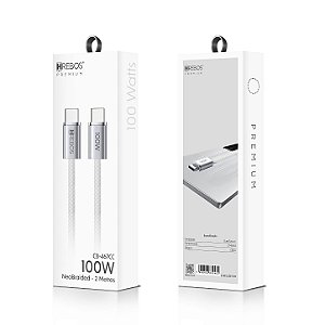 Cabo Premium Nylon Tipo C Tipo C 100W 2M CB-467CC Hrebos