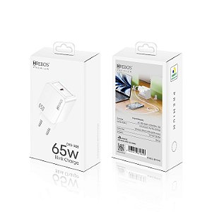 Fonte Carregador Blink Rápido Tipo C 65W CRG-388 Hrebos