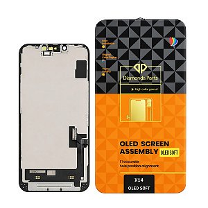 Frontal Tela Display iPhone 14 Soft Oled Diamonds (Troca Ci)