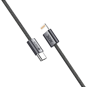 Cabo Premium Nylon Tipo C Lightning 30W 2M CB-487I Hrebos