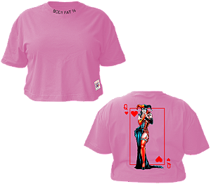 Cropped Oversized Dama de Copas