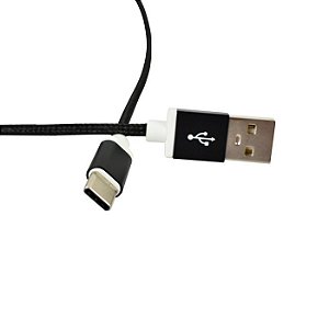 Cabo Usb Evus C-059 Fast Charge Type C Preto 1,0M