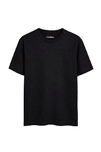 Camiseta de Algodão Orgânico Preta - Devag