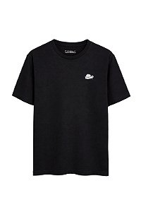 Camiseta de Algodão Orgânico Preta Eva - Devag