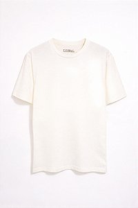 Camiseta de Algodão Orgânico Off-White - Devag