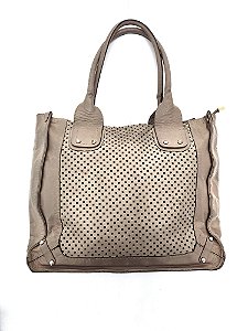 Bolsa de Couro Feminina com Alça e Fecho Interno