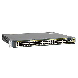 Switch Cisco WS-C2960S-48FPS-L V02 - 48x 1Gbps PoE+ com 1x Gbps + 4 SFP - Seminovo