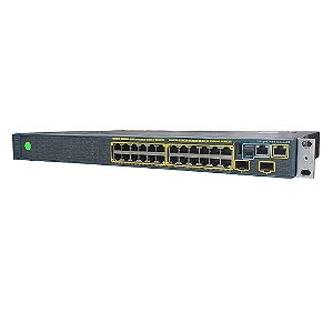 Switch Cisco 24x Portas 1Gbps + SFP 1G (WS‑C2960S‑24TS‑S) - Seminovo