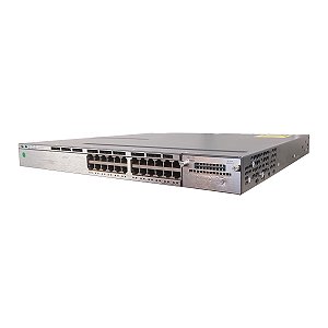Switch Cisco Catalyst 3750-X PoE+ 24 Portas Gigabit (WS-C3750X-24P-S V2) - Seminovo