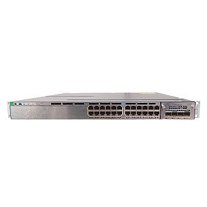 Switch Cisco Catalyst 3750-X com Módulo 10Gb C3KX-NM-10G (WS-C3750X-24T-L V2) - Seminovo
