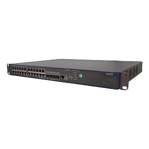 Switch 3Com 4210G 24 Portas Gigabit 4x SFP Layer 2 (3CRS42G-24-91) - Seminovo