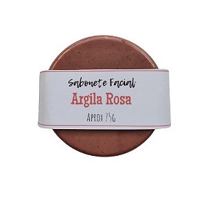 Sabonete Facial Vegetal de Argila Rosa