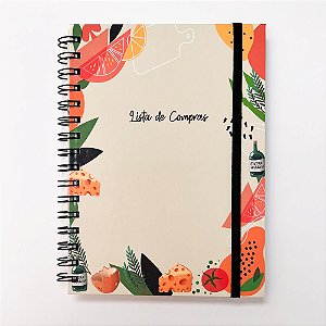 Agenda Lista de compras - Capa Mel