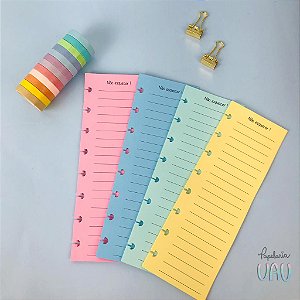 Refil colors para caderno de discos inteligente  ,não esquecer