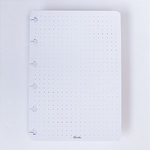 Refil Caderno de discos Pequeno (Coleção Basic ) Pontilhado - 6 furos
