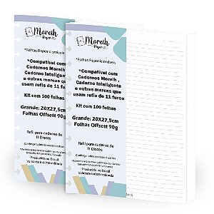 Refil compatível para Caderno De Discos inteligentes  200 Folhas