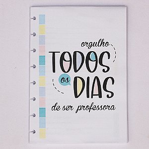 Refil de discos Planejamento da Professora -A5 ( 8 furos )
