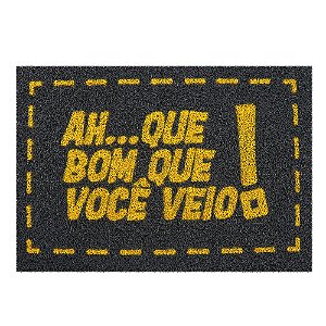 Tapete Capacho - Ah Que Bom - Vinil 60x40cm