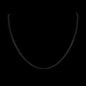 Corrente Veneziana Cartier Key Design Preta 2mm