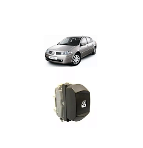 BOTÃO SIMPLES VIDRO ELÉTRICO RENAULT MEGANE E GRANDTOUR