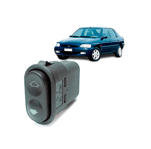 BOTÃO SIMPLES VIDRO ELÉTRICO TRASEIRO ESCORT ZETEC APÓS 97