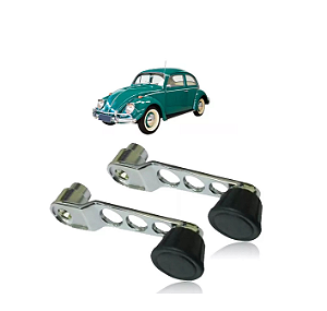 PAR MANIVELA VIDRO PORTA FUSCA KOMBI GOL FIXAÇÃO PINO CROMAD