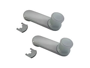 PAR MANIVELA METAL VIDRO PORTA  709 LN HPN FPN ATRON CINZA