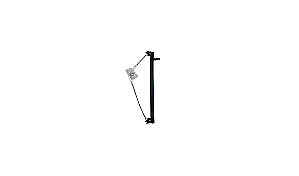 MÁQUINA VIDRO MANUAL PORTA CURSOR STRALIS TECTOR APÓS 08