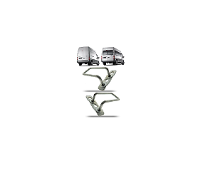 PAR BATENTE DA PORTA TRASEIRA BAÚ FORD TRANSIT