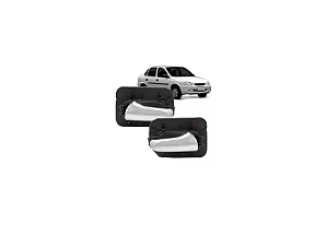 PAR MAÇANETA PORTA CORSA G1 CORSA CLASSIC TRASEIRA CROMADA