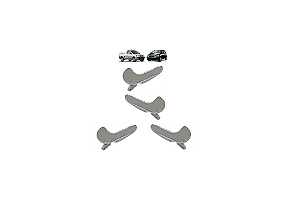 KIT 4 MAÇANETAS INTERNA PORTA CORSA G2 MERIVA MONTANA CROMAD