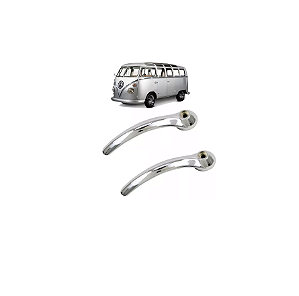PAR MAÇANETA INTERN PORTA  DIANT KOMBI 57 Á 97 CROMADA METAL