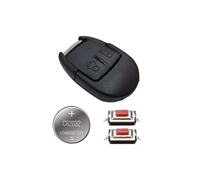 KIT CAPA CARCAÇA CONTROLE ALARME BLAZER S10 CORUJÃO