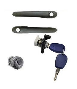 KIT CILINDROS MAÇANETAS MESMA CHAVE PALIO G1 FASE 2 APÓS 2004