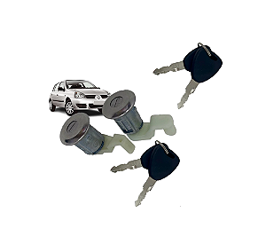 PAR CILINDRO COM CHAVES PORTA RENAULT CLIO 00 Á 16