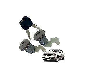 PAR CILINDRO MESMA CHAVE PORTA RENAULT CLIO 00 Á 16