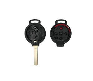 CHAVE CARCAÇA SMART 3 BOTÕES COM PÂNICO