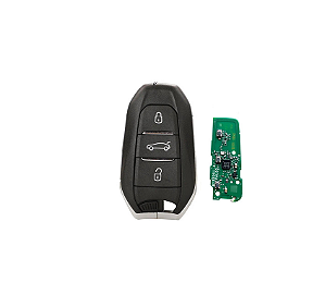 CHAVE PRESENÇA COMPLETA PEUGEOT 208 508 5008 3 BOTÕES ORIGINAL