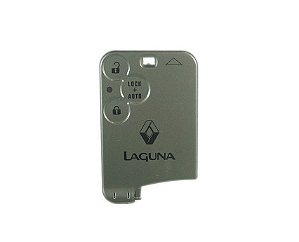 CHAVE CARCAÇA CARTÃO RENAULT LAGUNA 3 BOTÕES