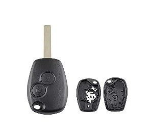 CHAVE CARCAÇA RENAULT SANDERO LOGAN MASTER 2 BOTÕES