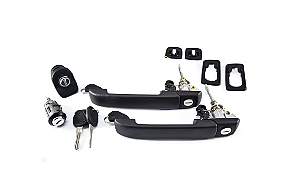 KIT MAÇANETA CILINDRO IGNIÇÃO PORTA MALAS COM CHAVE GOL G2  4 PORTAS