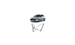 MÁQUINA VIDRO ELÉT DIANTEIR PEUGEOT 206 207 P/ MOTOR MABUSHI