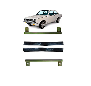 PAR SUPORTE VIDRO PORTA CHEVETTE 73 Á 83 MARAJÓ COM BORRACHA