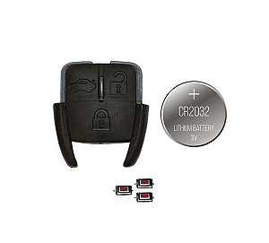 KIT CHAVE TELECOMANDO ASTRA VECTRA BLAZER CORSA  CELTA 3 BOTÕES CADEADO
