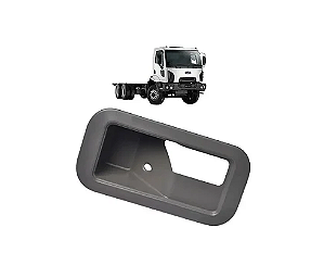 MOLDURA DA MAÇANETA INTERNA DA PORTA ESCORT G2 FORD CARGO CINZA
