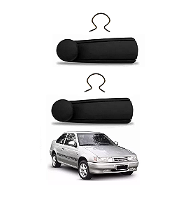 PAR MANIVELA VIDRO DA PORTA LOGUS POINTER PRETA